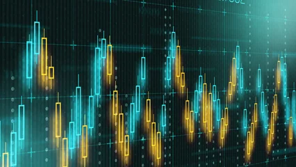 Fototapeten Pony Traders analyze financial charts showing price movements and market trends in a trading session  © fotofabrika