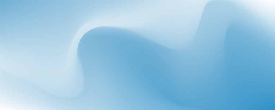 Winter Blue Gradient Background. Christmas blue white snowy landscape bg. Fluid wave soft transitions. vector eps10