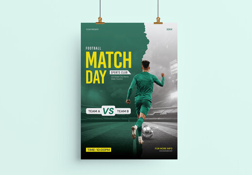 Football Match Day Poster Template