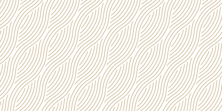 Yellow instant noodle, pasta and spaghetti texture with geometric wavy lines. Ramen, pasta vector pattern. Background abstract food illustration
