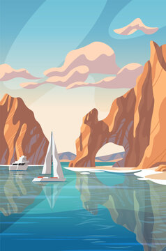 Los Cabos Mexico travel destination scenic arch rock formations boats turquoise sea clear sky coastal landscape tourism concept website banner