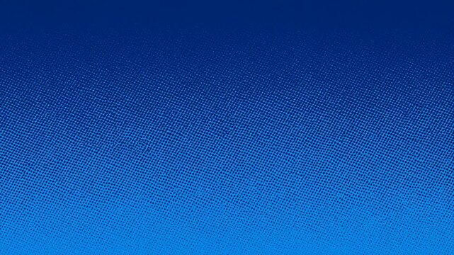 Panning slow tilt of halftone blue gradient panel shifting from light to dark across textured surface against neutral studio backdrop