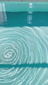 Indoor Swimming Pool Water with Sunlight Reflections