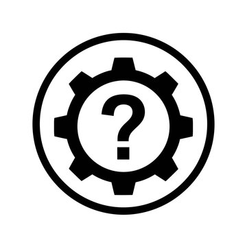 Gear with Question Mark Icon