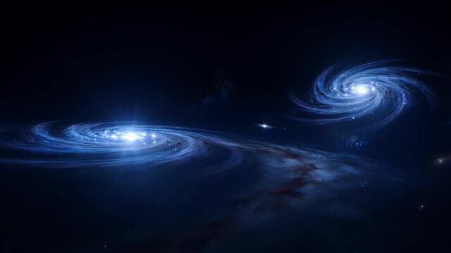 Spiral galaxy deep space cosmic nebula star cluster night sky astronomy interstellar science fiction universe cosmic swirl outer space fantasy glowing star galactic core dark background deep space