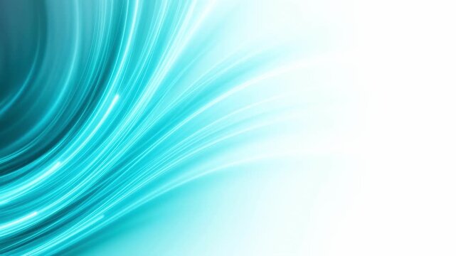 Abstract Blue and Teal Swirls Flowing Motion Background.