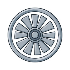 Fototapeta premium Vintage Car Wheel Icon
