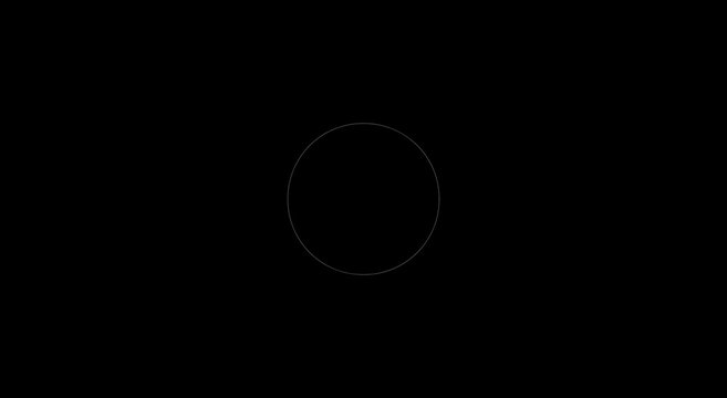 Minimalist geometric shape morphing animation: square to circle transition animation