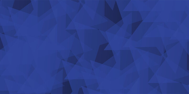 Abstract Glassy Geometric Background with Sharp Crystal Shards and Faceted 3D Shapes. Modern Navy Futuristic Technology Pattern for Luxury Corporate Presentation and Creative Digital Wallpaper Art.