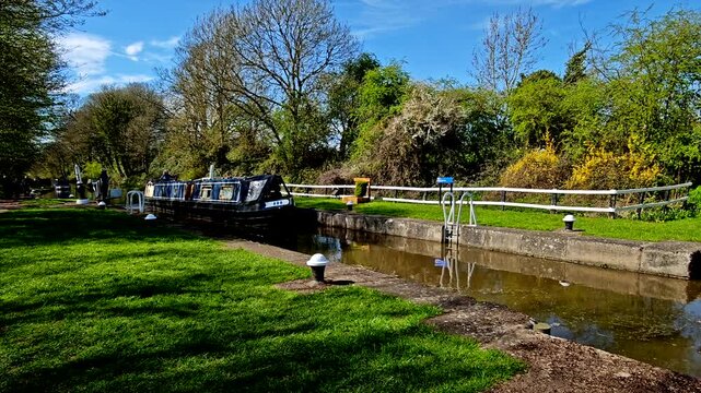 Untitled ProHatton locks Crand Union Canal Warwickshire England UK.. 