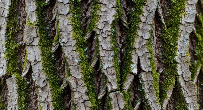 Nature Conservation Day in World Landscape with Mossy Trees