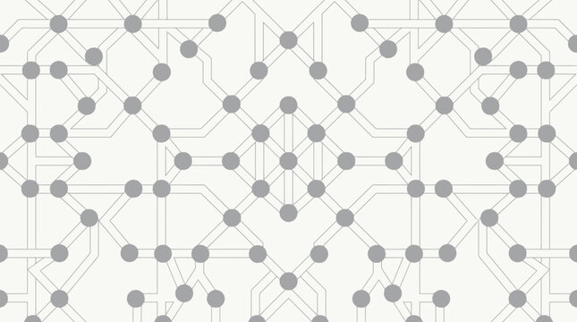 Gray dots connected by lines.
