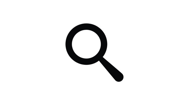 Magnifying Glass Icon Black Silhouette magnifyingglass search