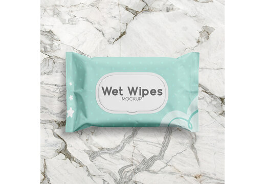 Wet Wipes Package Mockup Template for Creative Brand Design and Launch