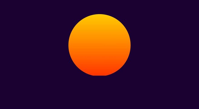 Retro synthwave sun animation, 80s vaporwave style glowing sunset animation background