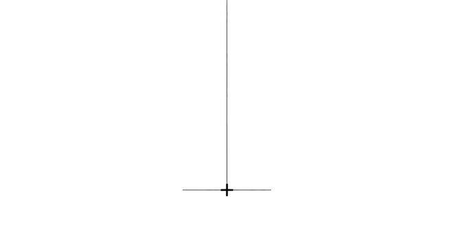 Minimalist crosshair target symbol