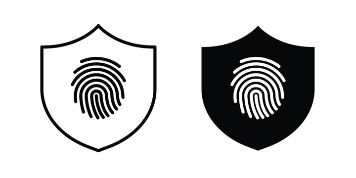 Biometric security icon