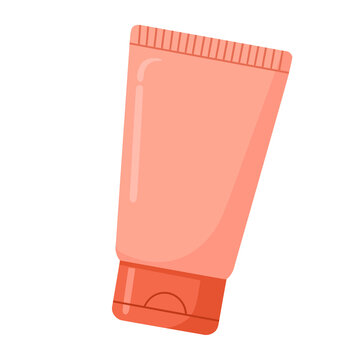 Skin Care Container Flat Illustration