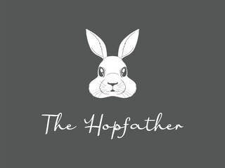 Fototapeta premium The Hopfather Cute Easter Rabbit Godfather Parody Bunny Tee