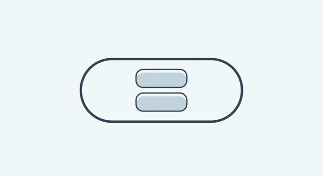 Simple toggle button switch icon.