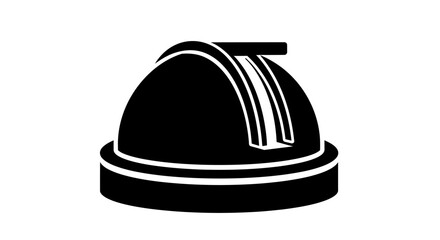 Fototapeta premium Cloche bell on a plate base.