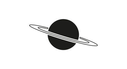 Saturn planet with ring system. © yanto