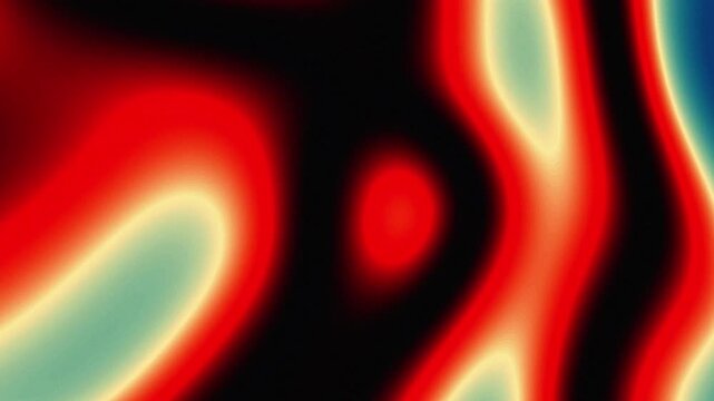 Colorful VHS Retro Fluid Animation Background with Analog Static Noise and Glitch Texture Seamless Loop Representing Nostalgic Digital Media Motion. 4K Video