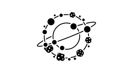 Solar system planets and moons. © alvin