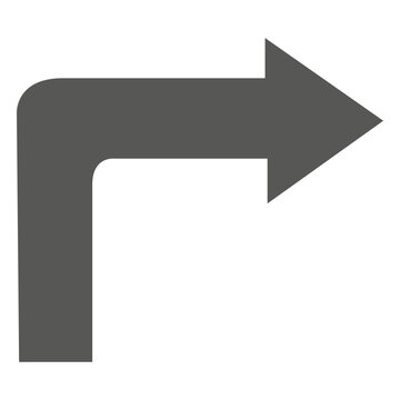 Sharp right turn sign