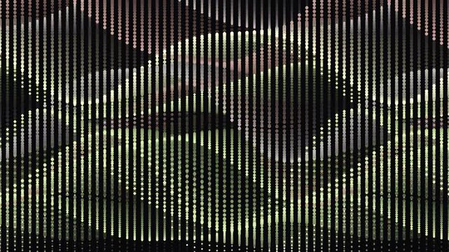 Digital dots motion background with dynamic vertical lines creating an abstract technological data visualization for modern screens, presentations, and futuristic displays.