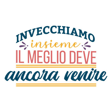 Il meglio deve ancora venire lettering