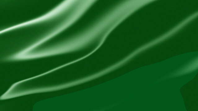 Wavy green silk fabric texture background