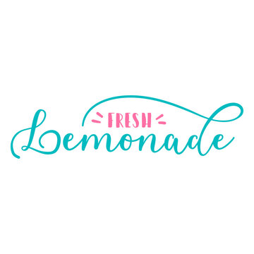 Fresh lemonade lettering