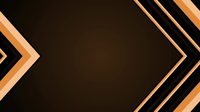 Dark background with layered chevron arrows pointing right minimalist geometric abstract design animation