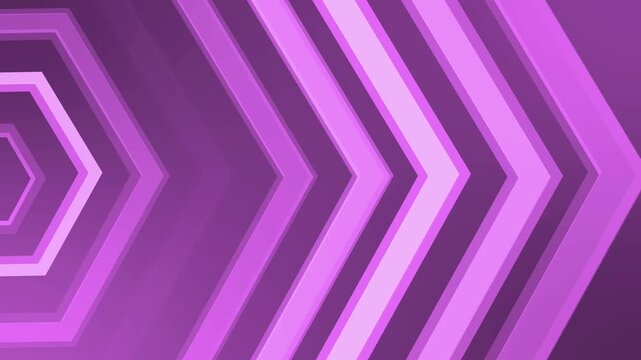 Abstract geometric background with repeating chevron/hexagon shapes forming depth animation