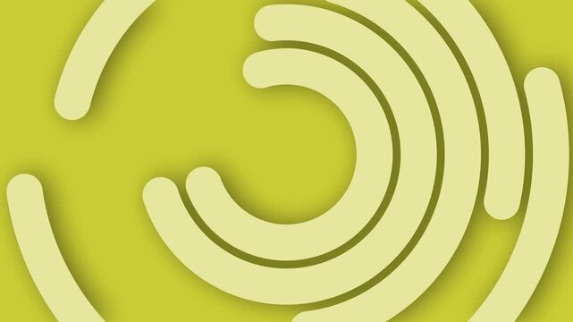 Concentric semicircles with soft shadows background animation