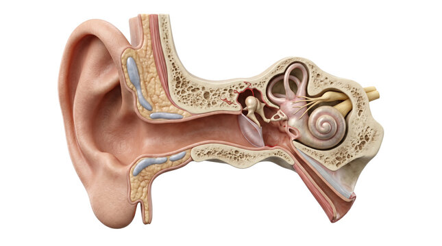 Anatomical model of human inner ear