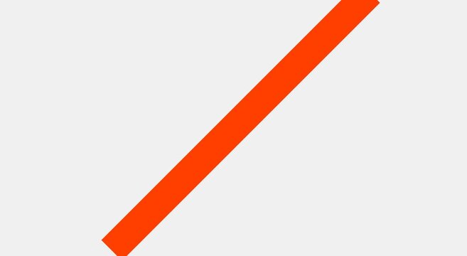 Minimalist red diagonal line animation on animation white background, abstract motion