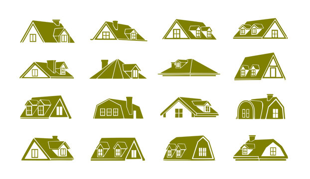 House roof silhouette, House roof, Roof, Roof clipart, Roof silhouette, House roof vector set, House roof icon, House roof logo
