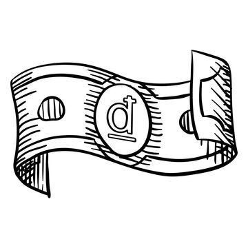 Business finances dong currency icon