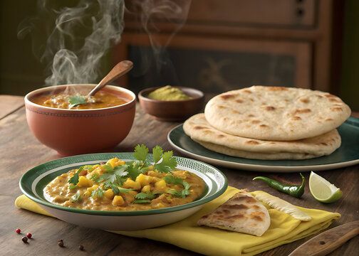 Pithla Bhakri regional cuisine advertising