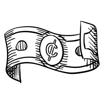 Business finances cedi currency icon