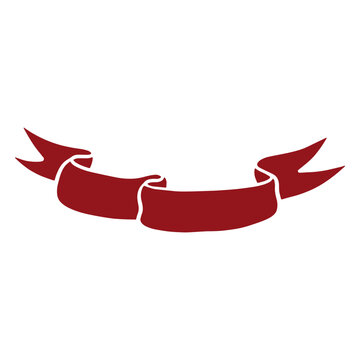 Red cut out ribbon