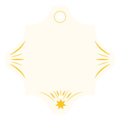 Obraz premium Elegant star label