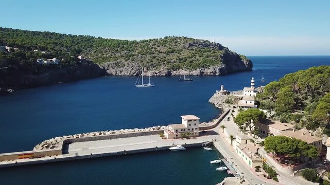  Panoramic view of Porte de Soller, Palma Mallorca, Spain 