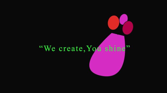 Inspirational text quote with colorful abstract shapes backdrop. Motivational text quote symbol for business strategy greeting. Animated text quote sign.