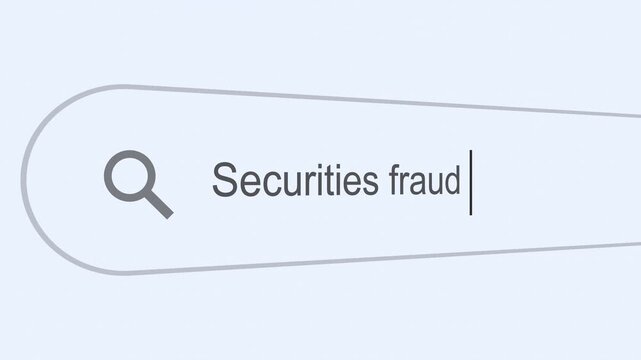 Searching Securities fraud on the Internet, Computer Screen Macro. 4k video animation