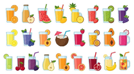 Create a premium vector collection containing 25 unique berry fruits, strawberry, blueberry, raspberry, blackberry, cranberry, currant, gooseberry, colorful clean vector illustration, isolated objects © Natasa Akter 
