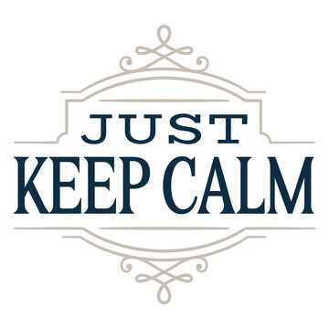 Just keep calm logo