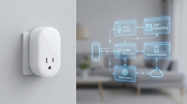 Smart wifi plug with app control features